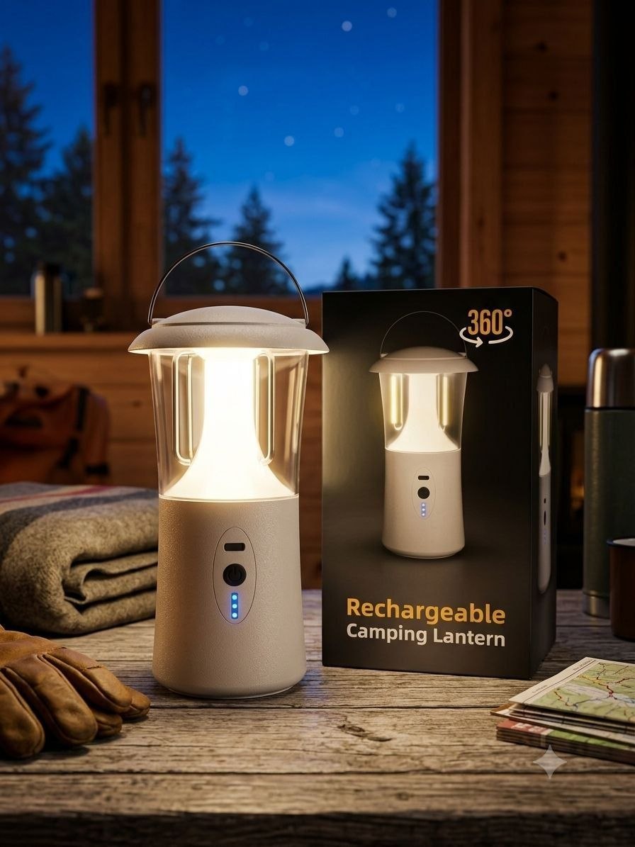 Rechargeable 360° Camping Lantern